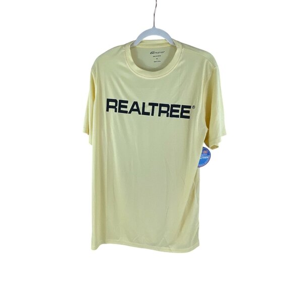 Realtree NWT Performance UPF 50 Short Sleeve T-Shirt Yellow M Workout Casual - Picture 1 of 7